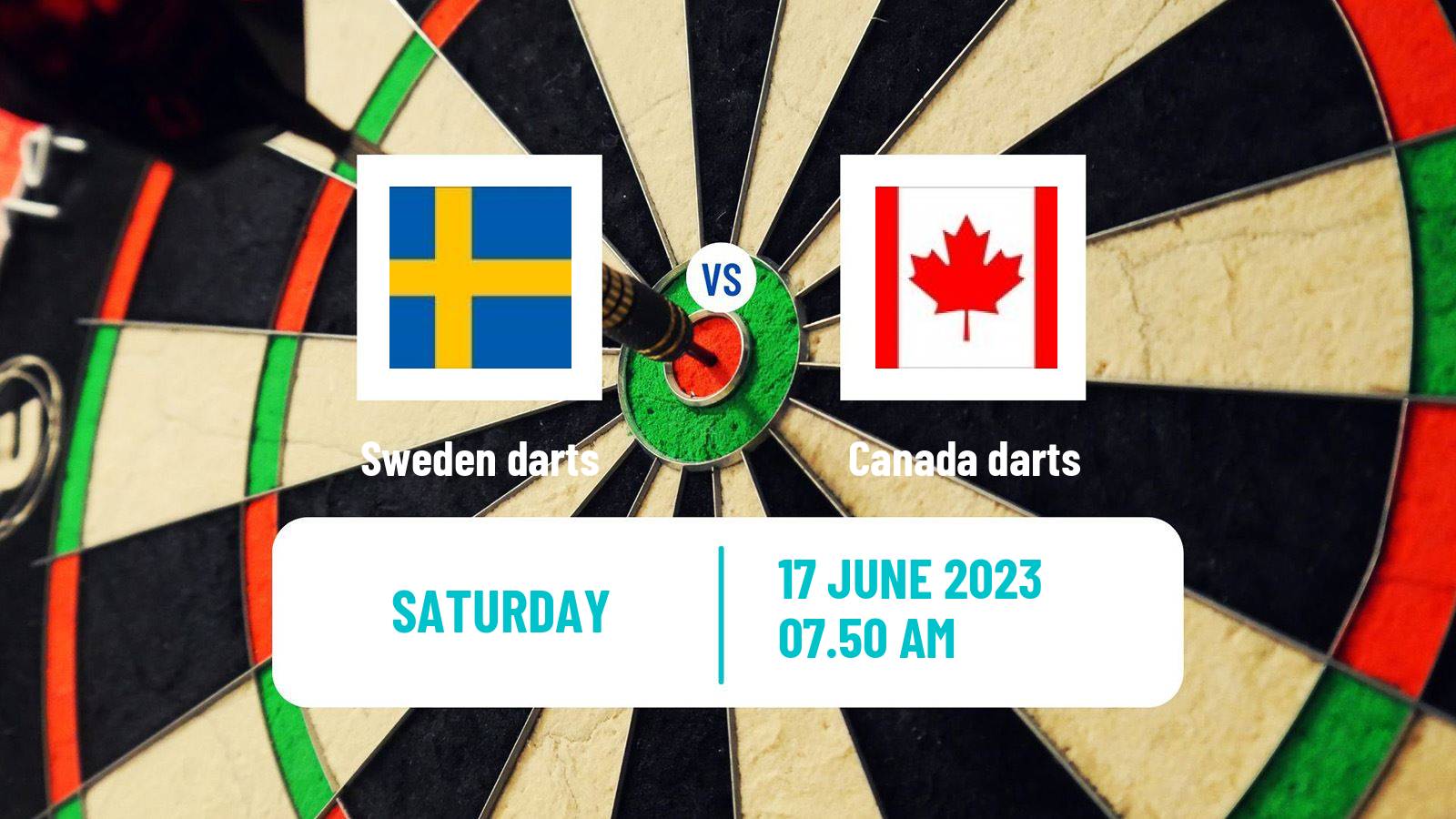 Darts World Cup Teams Sweden - Canada