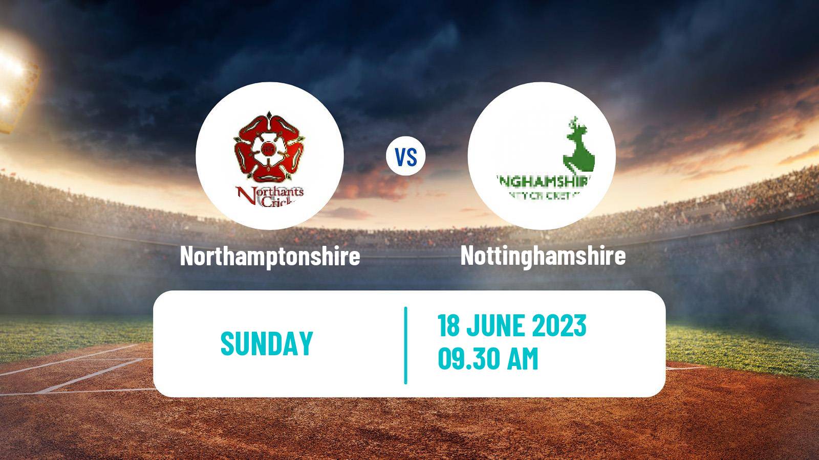 Cricket Vitality Blast Northamptonshire - Nottinghamshire