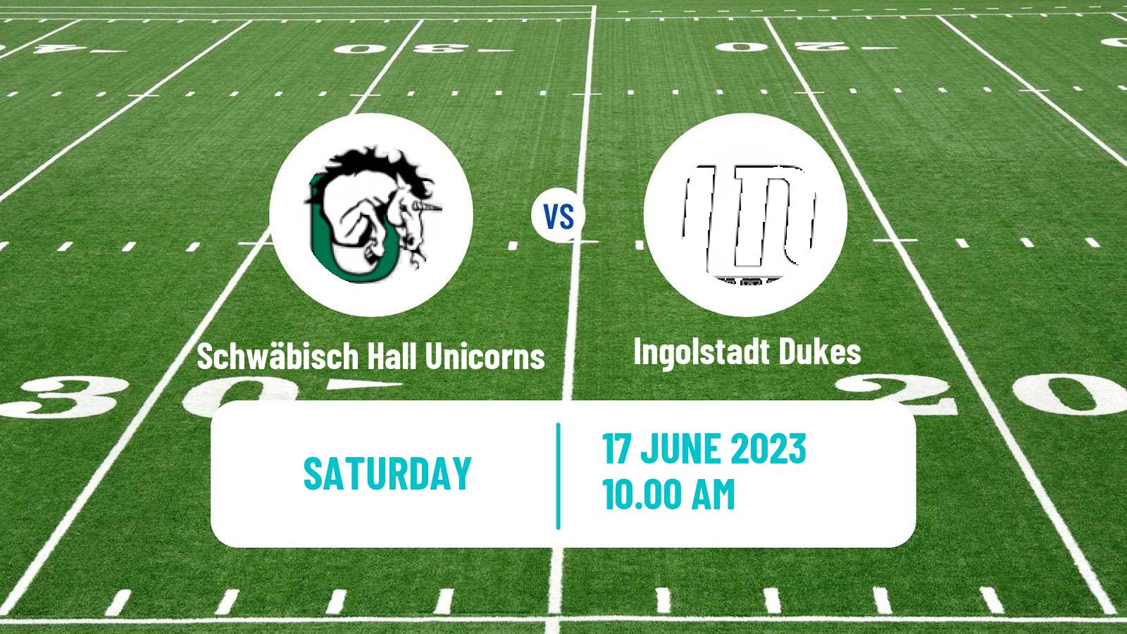 American football German GFL Schwäbisch Hall Unicorns - Ingolstadt Dukes