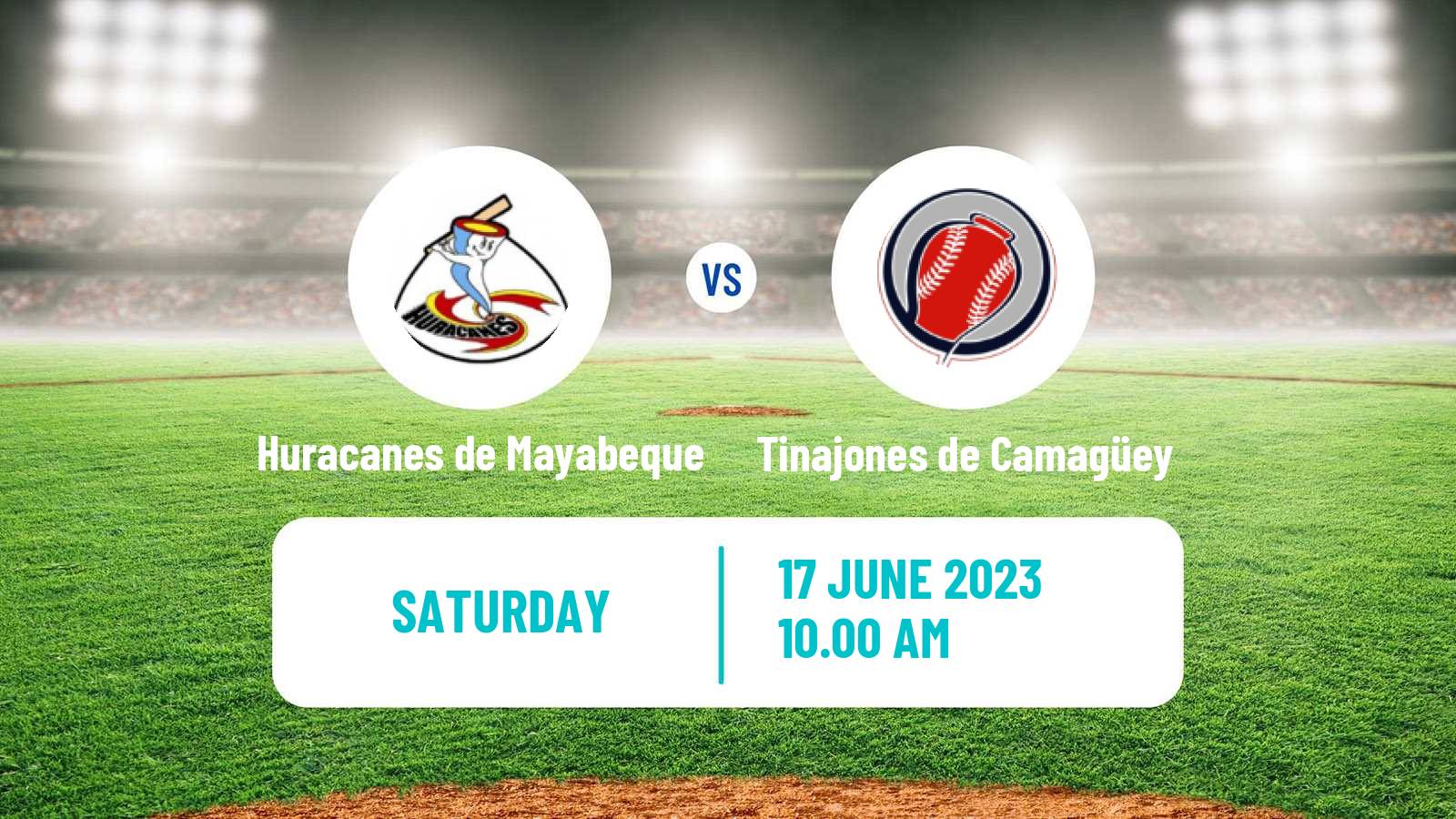 Baseball Cuba Serie Nacional Baseball Huracanes de Mayabeque - Tinajones de Camagüey