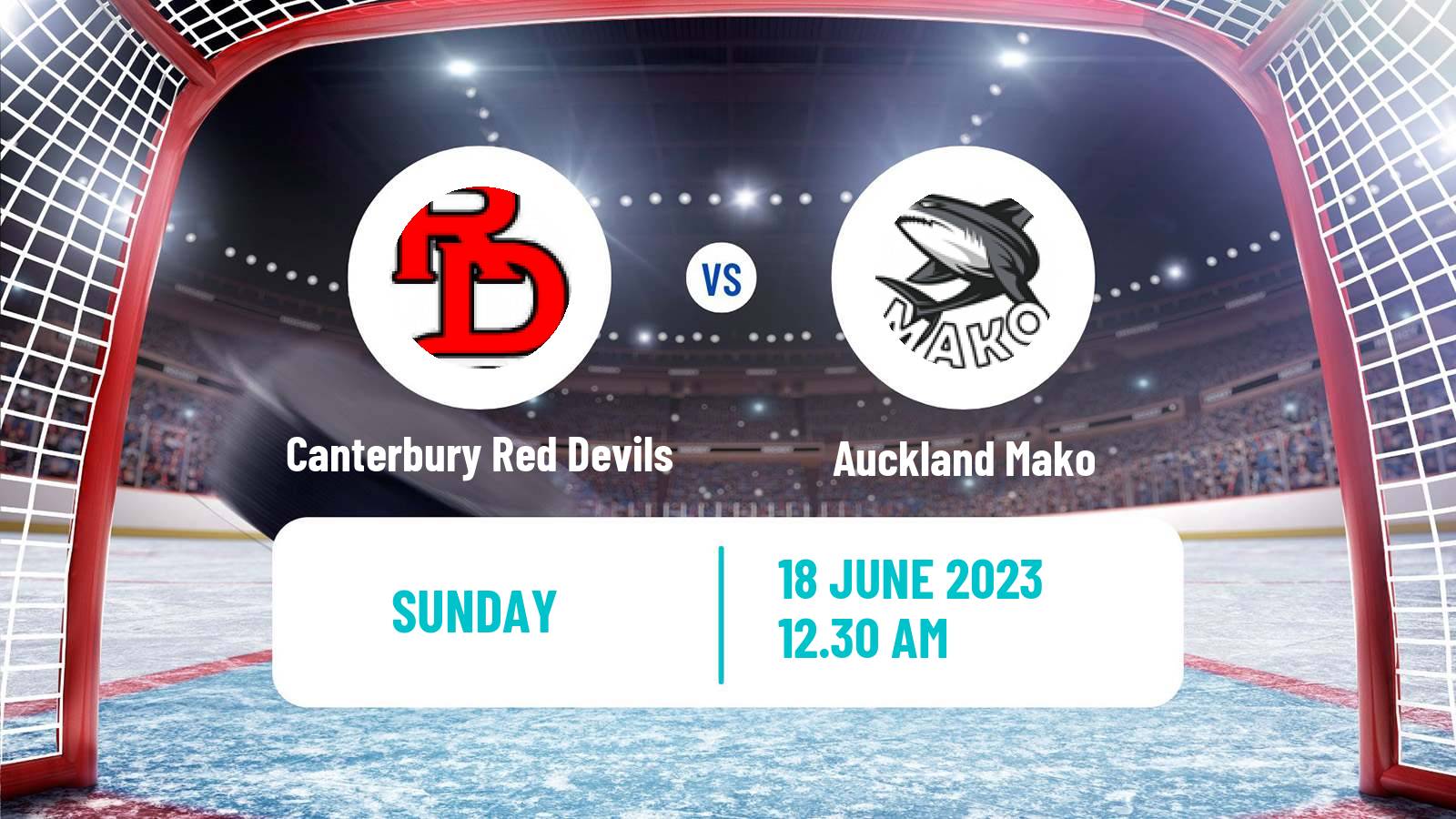 Hockey New Zealand NZIHL Canterbury Red Devils - Auckland Mako