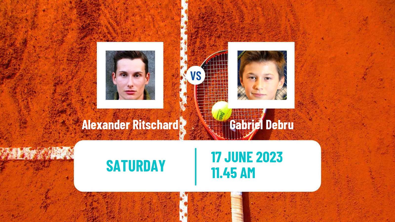Tennis Lyon Challenger Men Alexander Ritschard - Gabriel Debru