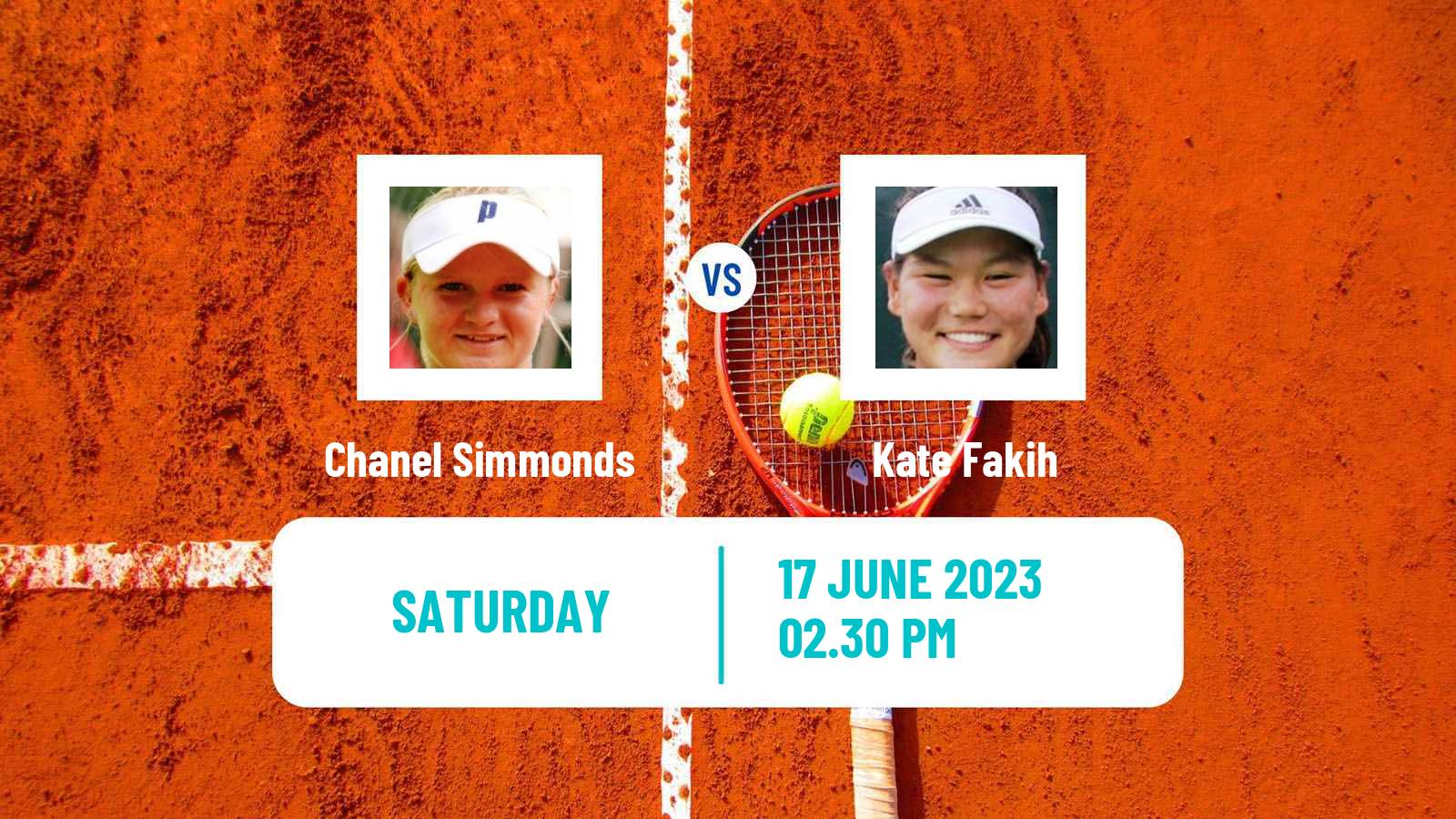 Tennis ITF W15 San Diego Ca 2 Women Chanel Simmonds - Kate Fakih