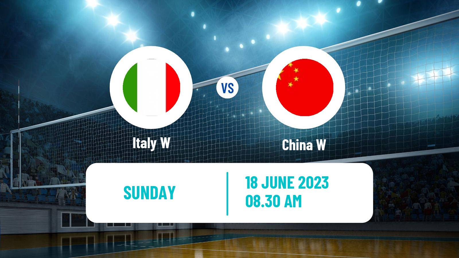 Volleyball Nations League Volleyball Women Italy W - China W
