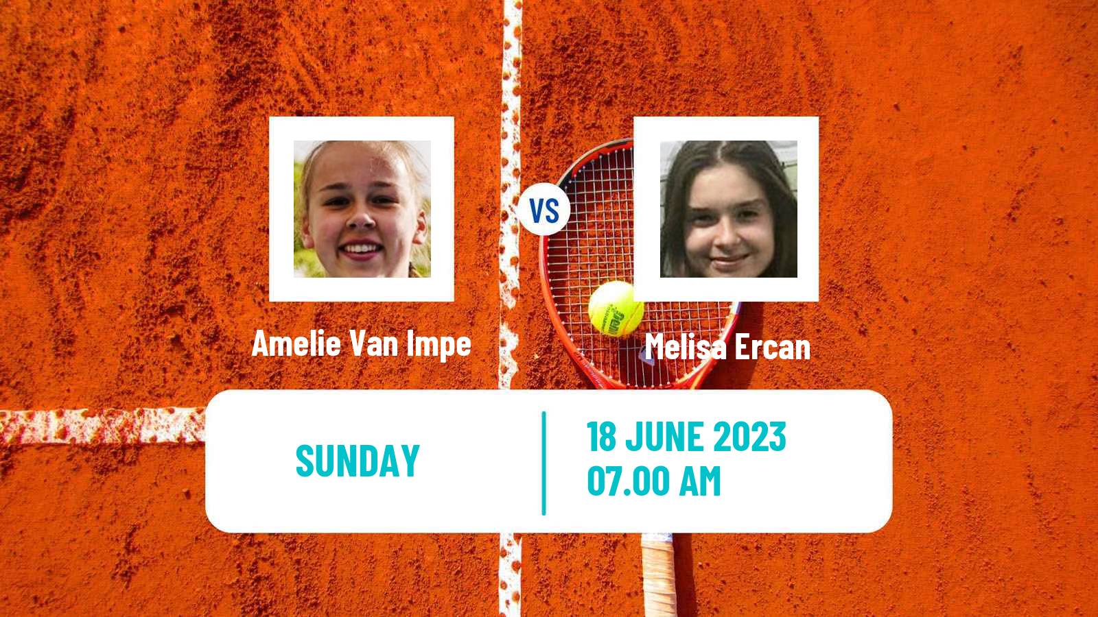 Tennis ITF W15 Norges La Ville Women Amelie Van Impe - Melisa Ercan