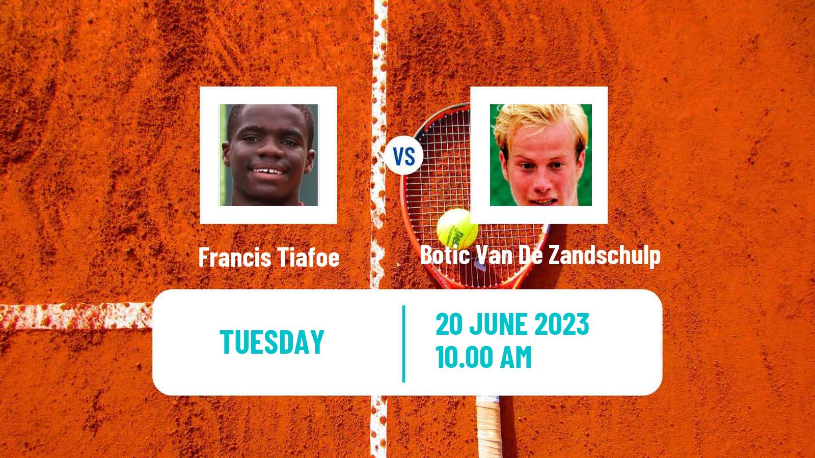 Tennis ATP London Francis Tiafoe - Botic Van De Zandschulp