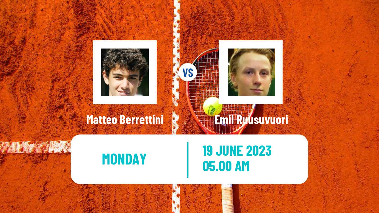 Tennis ATP London Matteo Berrettini - Emil Ruusuvuori