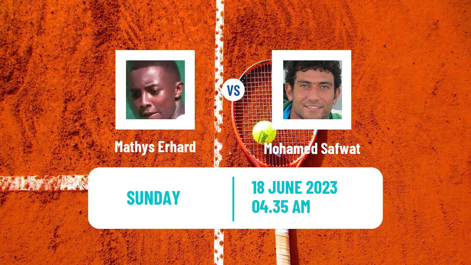 Tennis Blois Challenger Men Mathys Erhard - Mohamed Safwat
