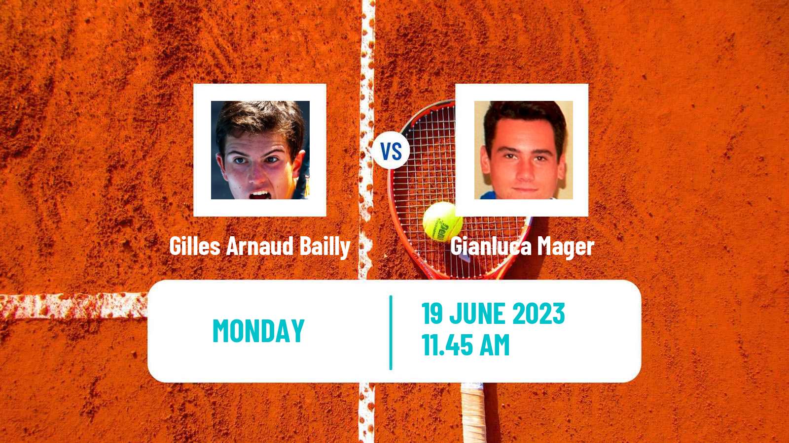 Tennis Blois Challenger Men Gilles Arnaud Bailly - Gianluca Mager