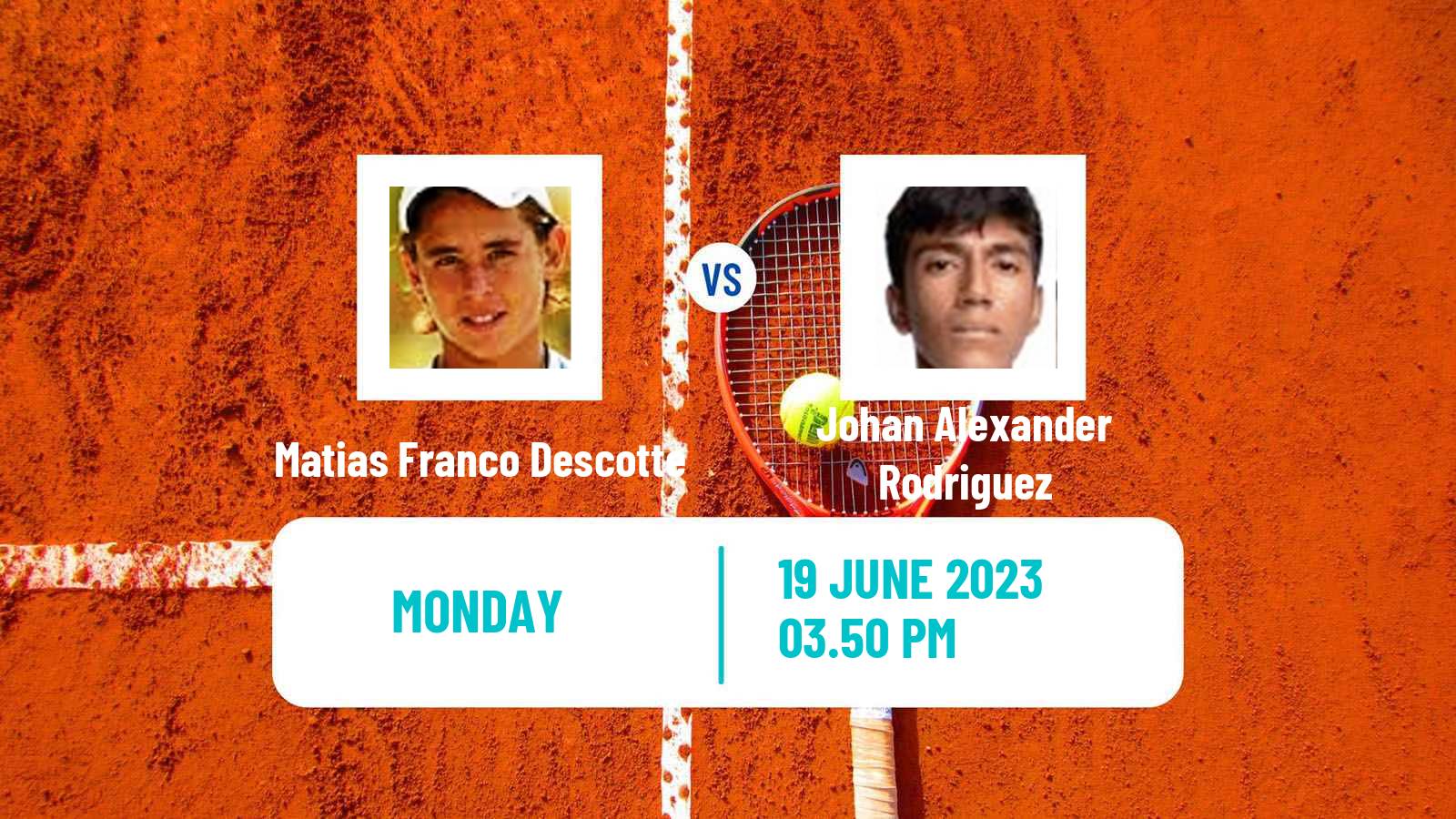 Tennis Cali Challenger Men Matias Franco Descotte - Johan Alexander Rodriguez