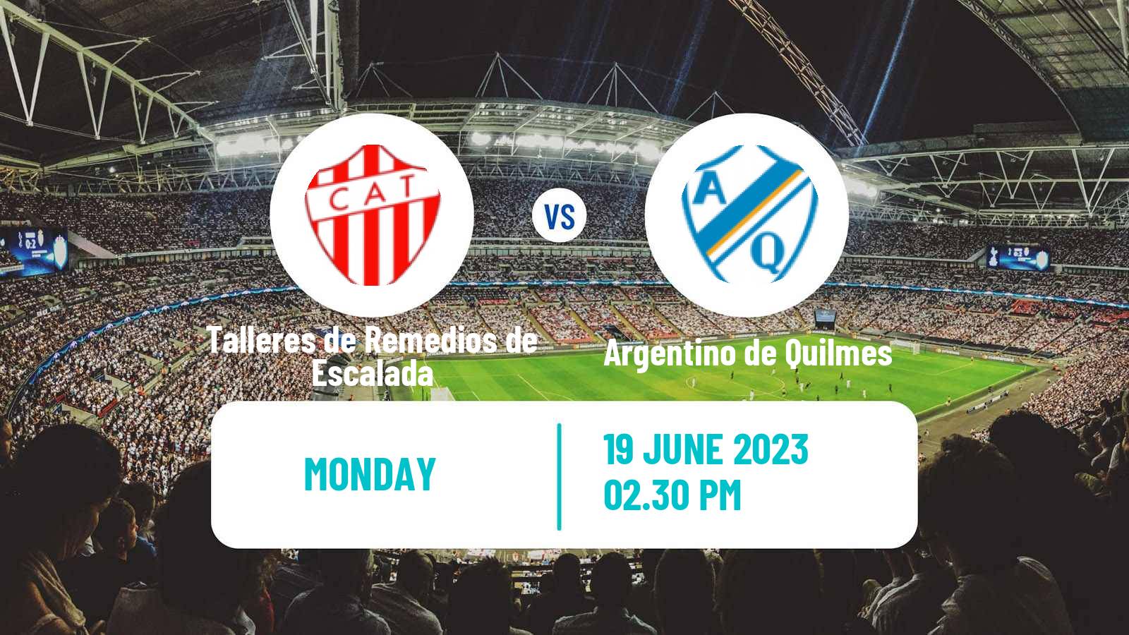 Soccer Argentinian Primera B Talleres de Remedios de Escalada - Argentino de Quilmes