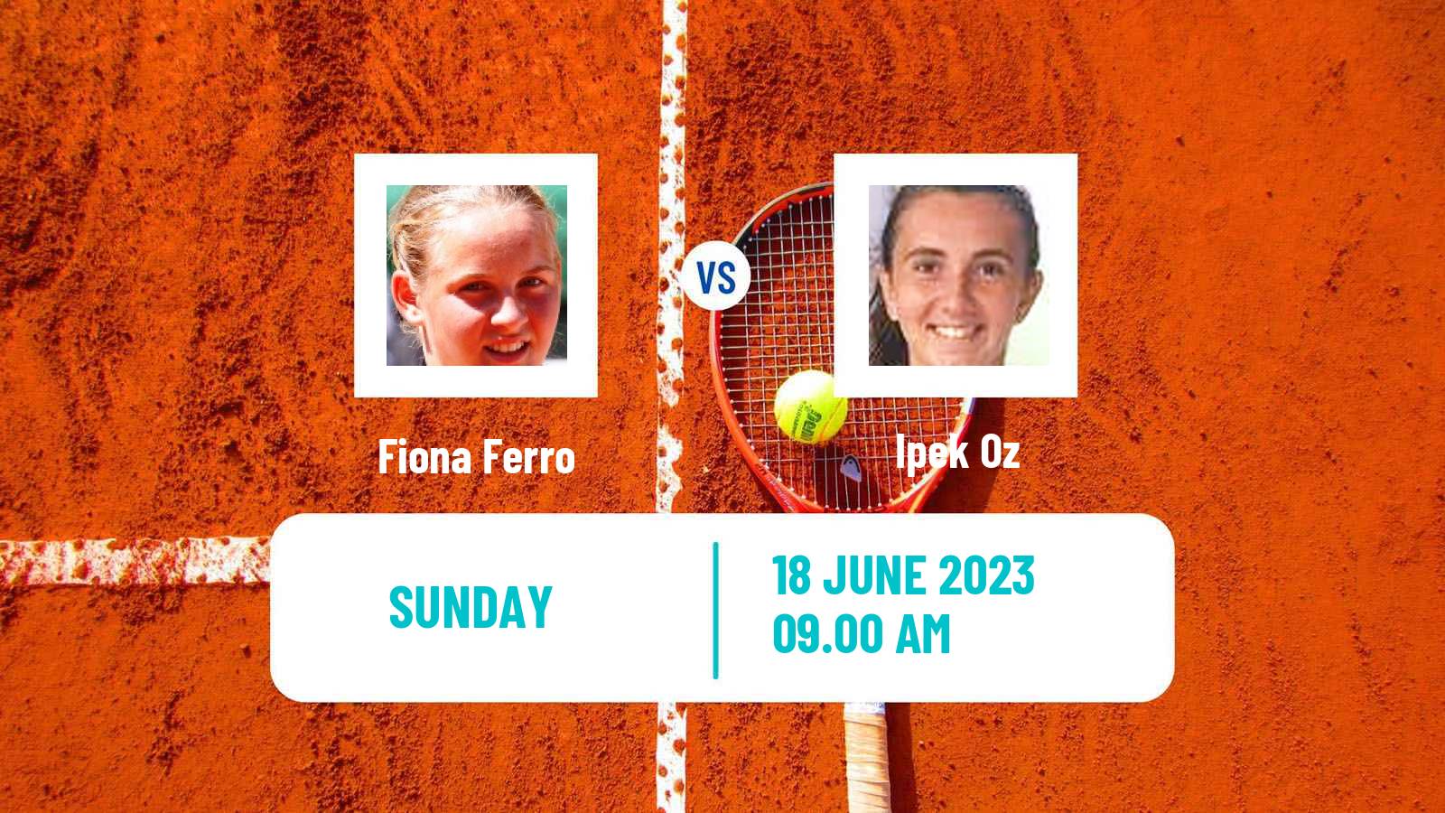 Tennis ITF W60 Biarritz Women Fiona Ferro - Ipek Oz