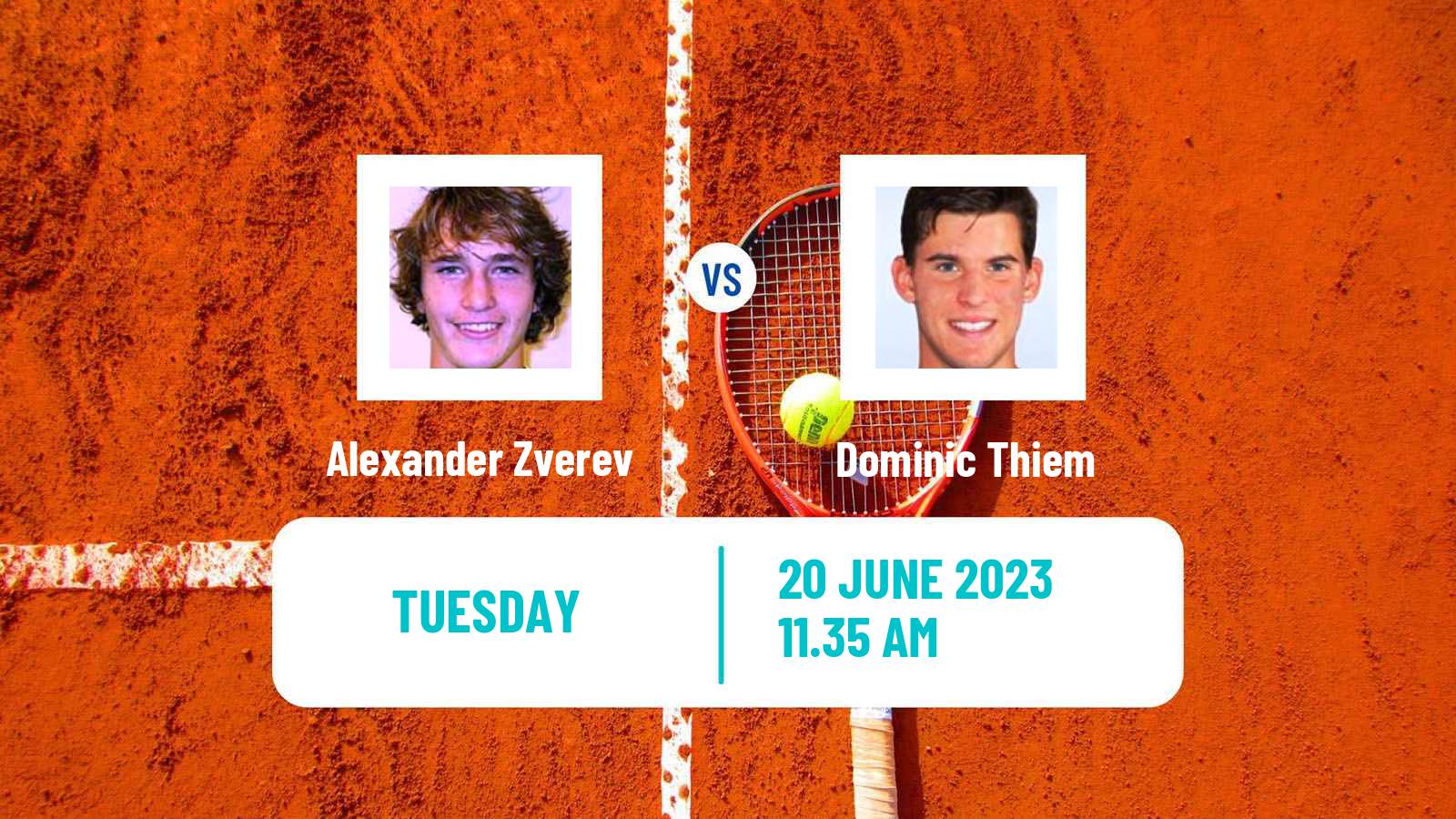 Tennis ATP Halle Alexander Zverev - Dominic Thiem