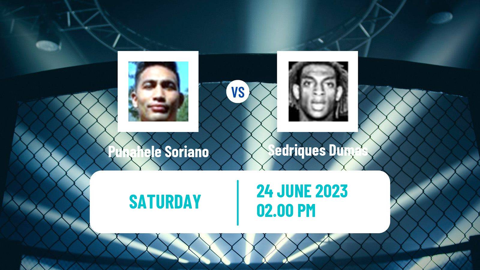 MMA Middleweight UFC Men Punahele Soriano - Sedriques Dumas