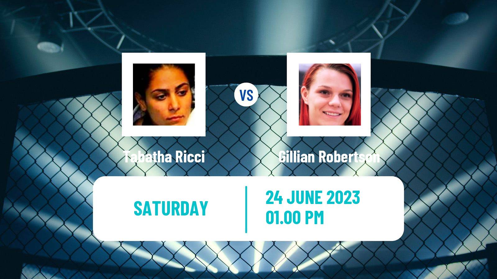 MMA Strawweight UFC Women Tabatha Ricci - Gillian Robertson
