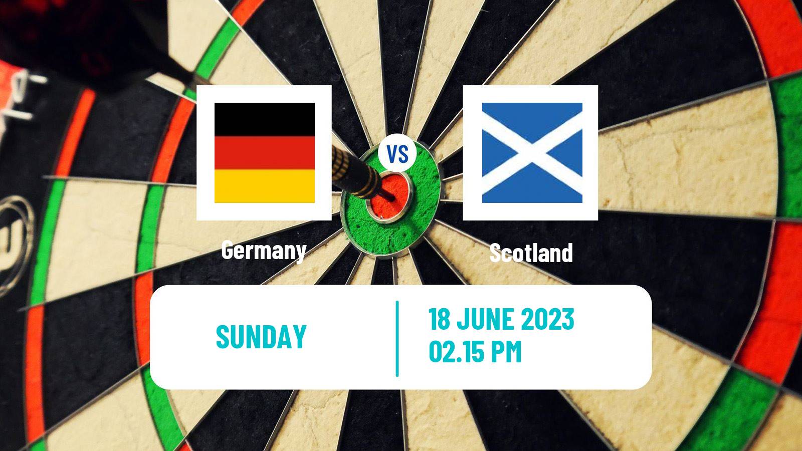 Darts World Cup Teams Germany - Scotland