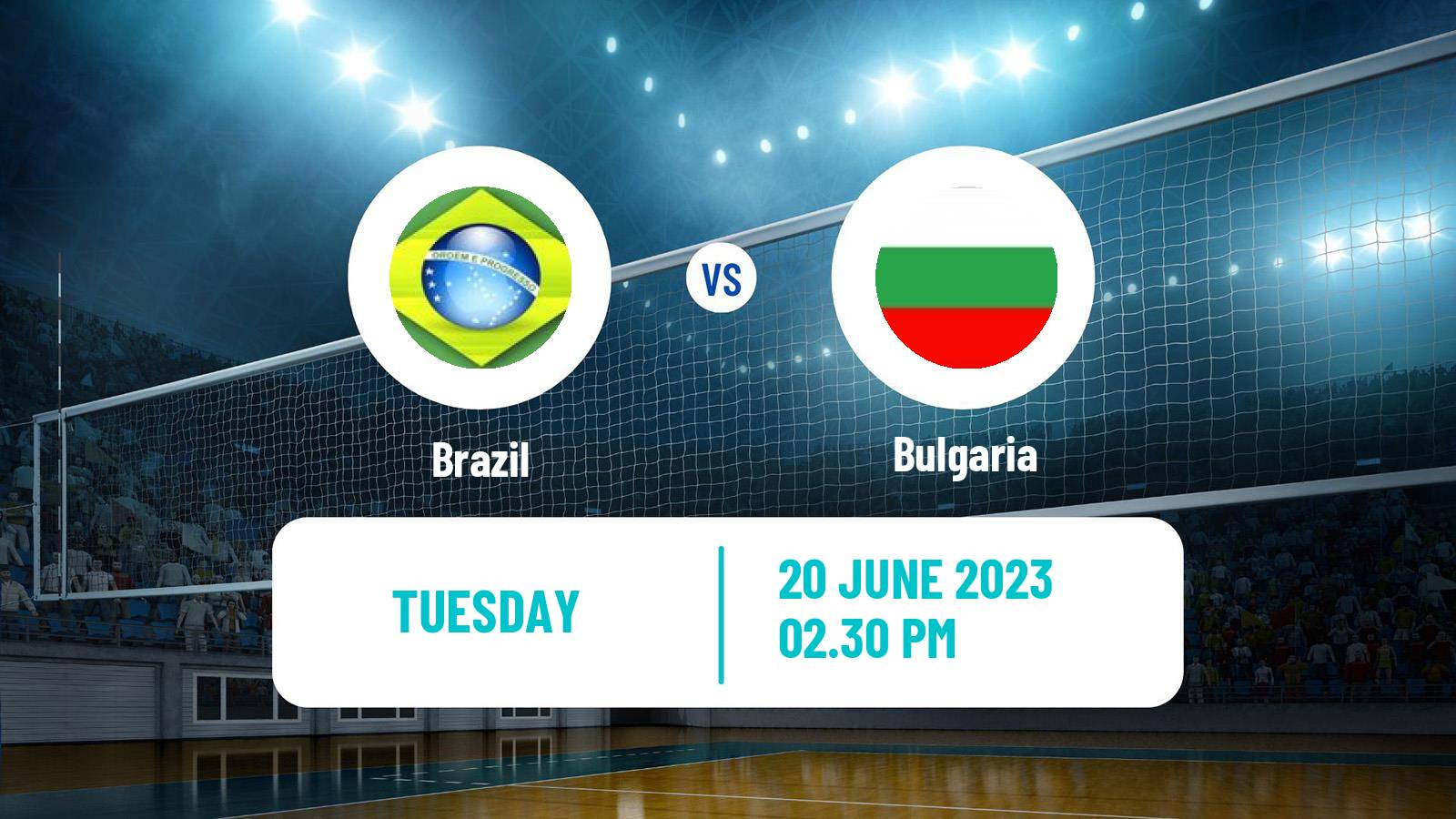 Volleyball Nations League Volleyball Brazil - Bulgaria