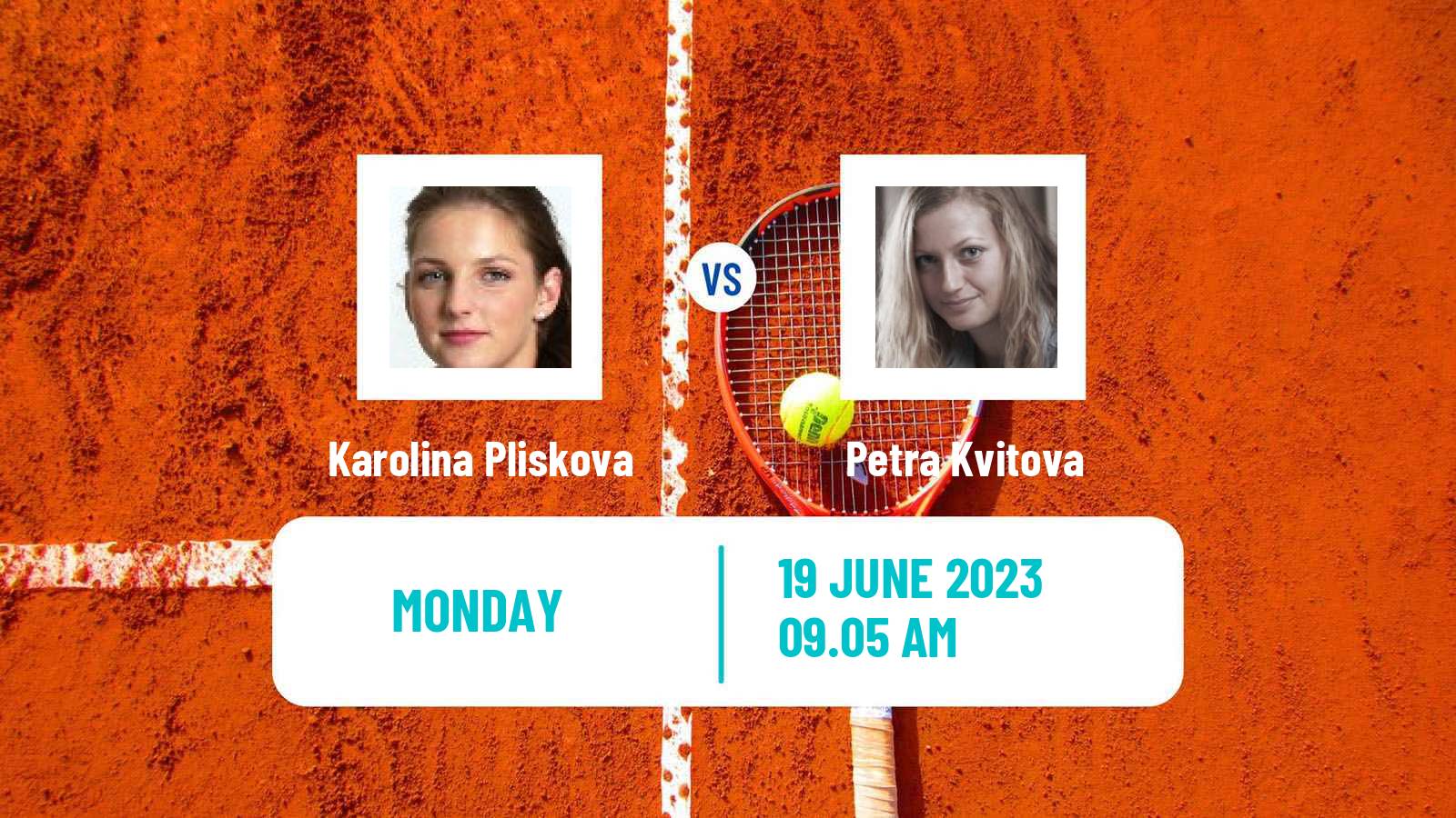 Tennis WTA Berlin Karolina Pliskova - Petra Kvitova