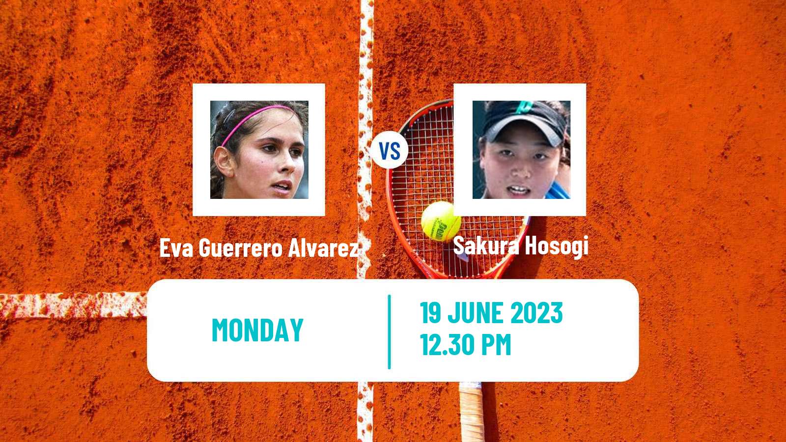 Tennis ITF W25 H Tauste Zaragoza Women Eva Guerrero Alvarez - Sakura Hosogi