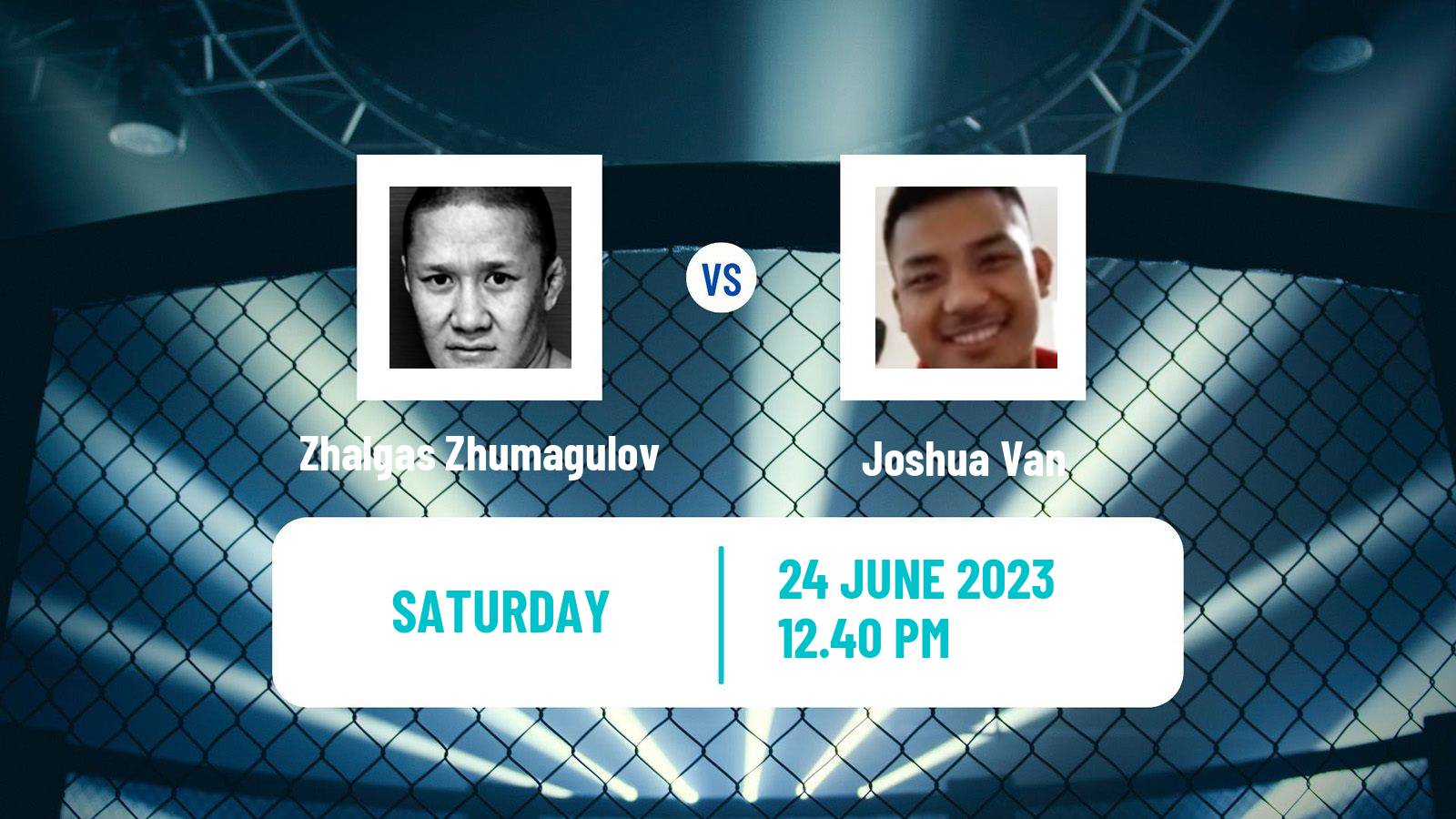 MMA Flyweight UFC Men Zhalgas Zhumagulov - Joshua Van