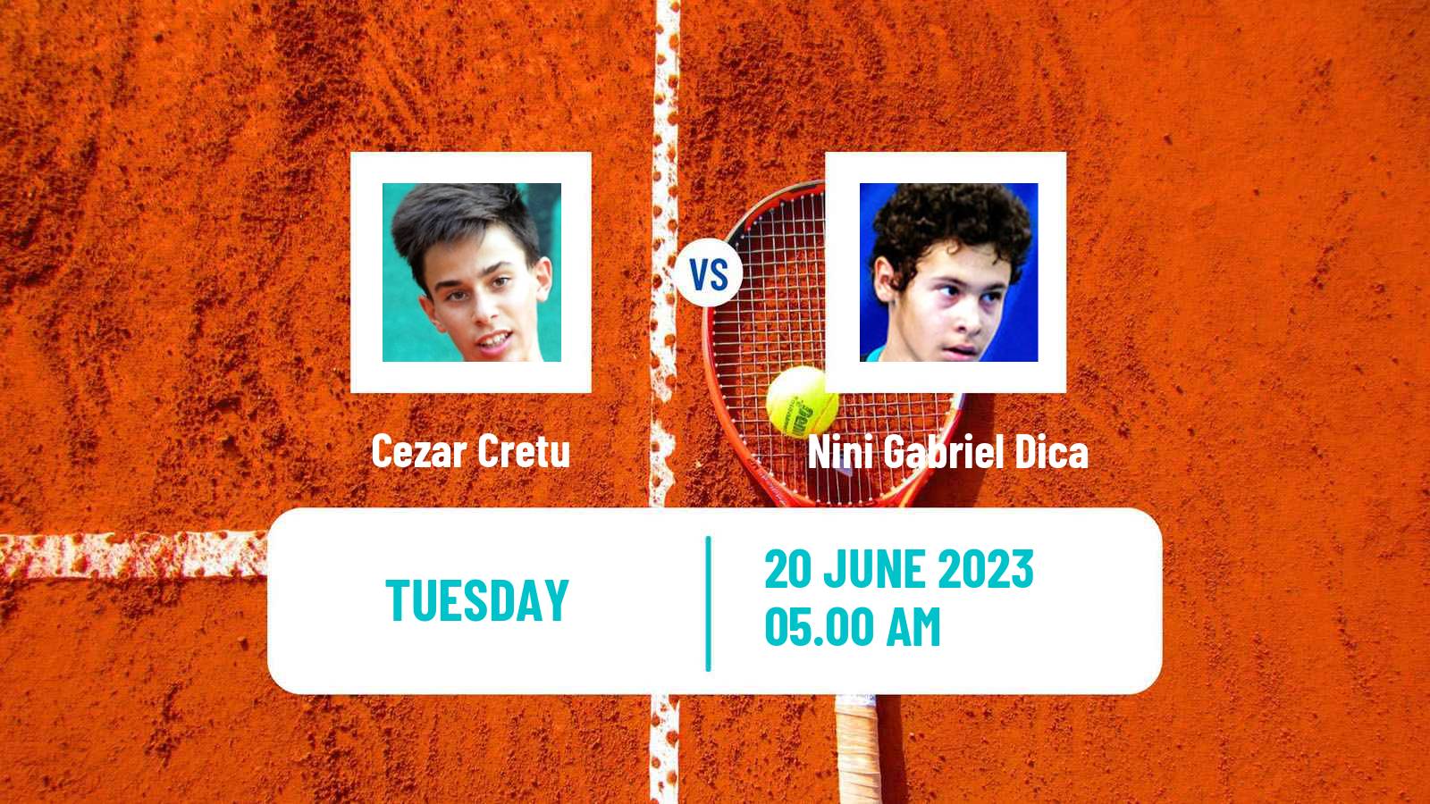 Tennis ITF M15 Cluj Napoca Men Cezar Cretu - Nini Gabriel Dica