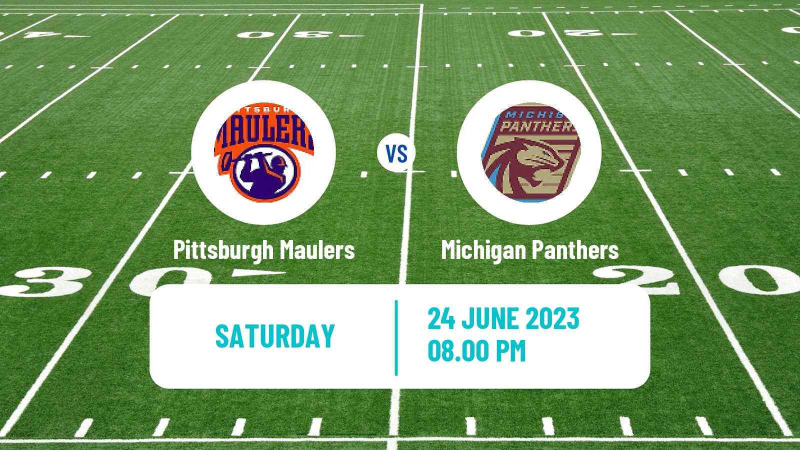 American football USFL Pittsburgh Maulers - Michigan Panthers