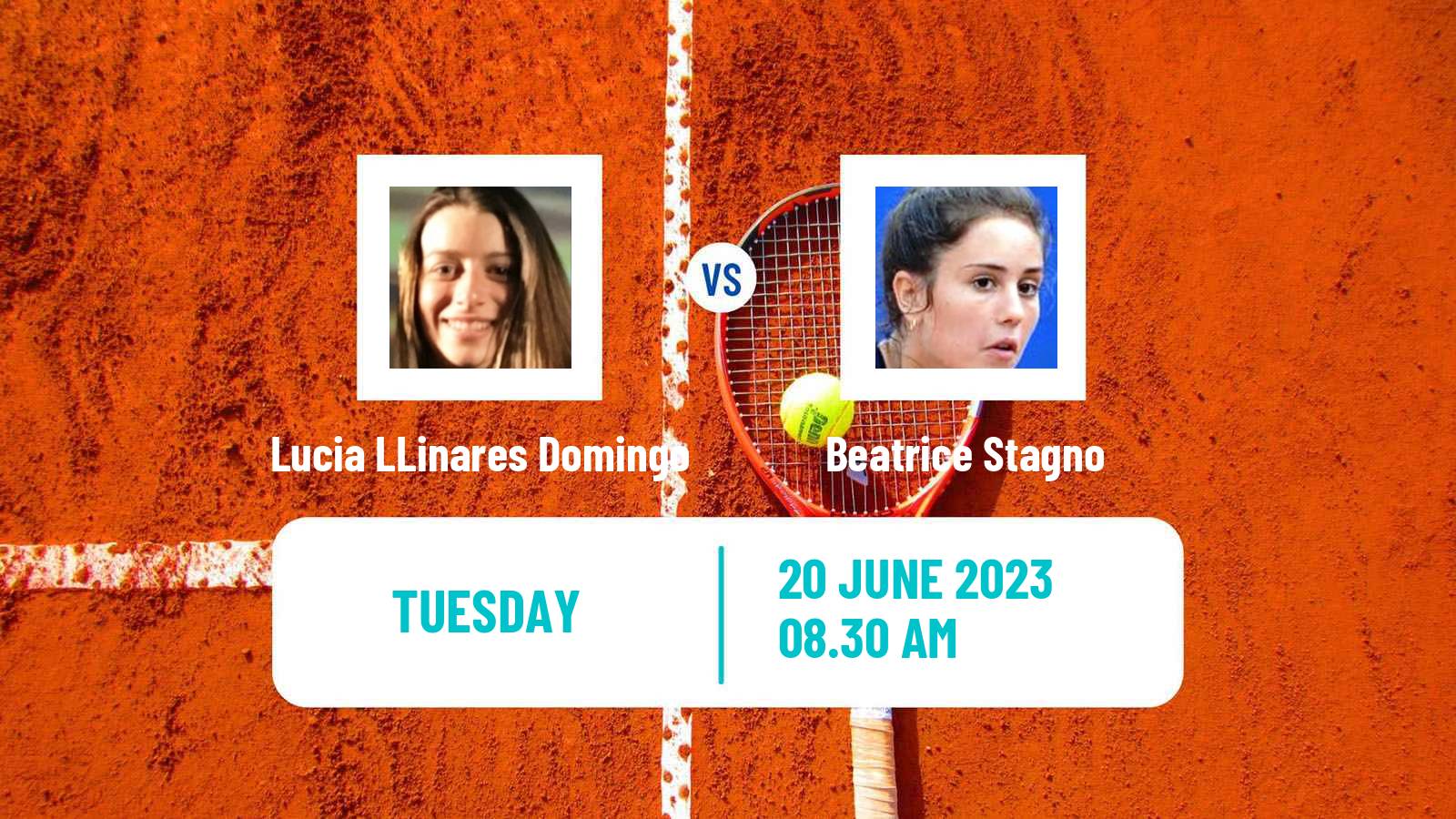 Tennis ITF W15 Monastir 20 Women Lucia LLinares Domingo - Beatrice Stagno