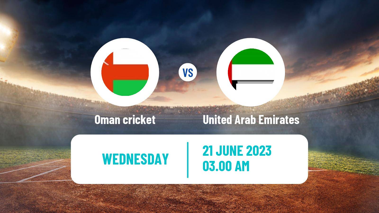 Cricket ICC World Cup Oman - United Arab Emirates