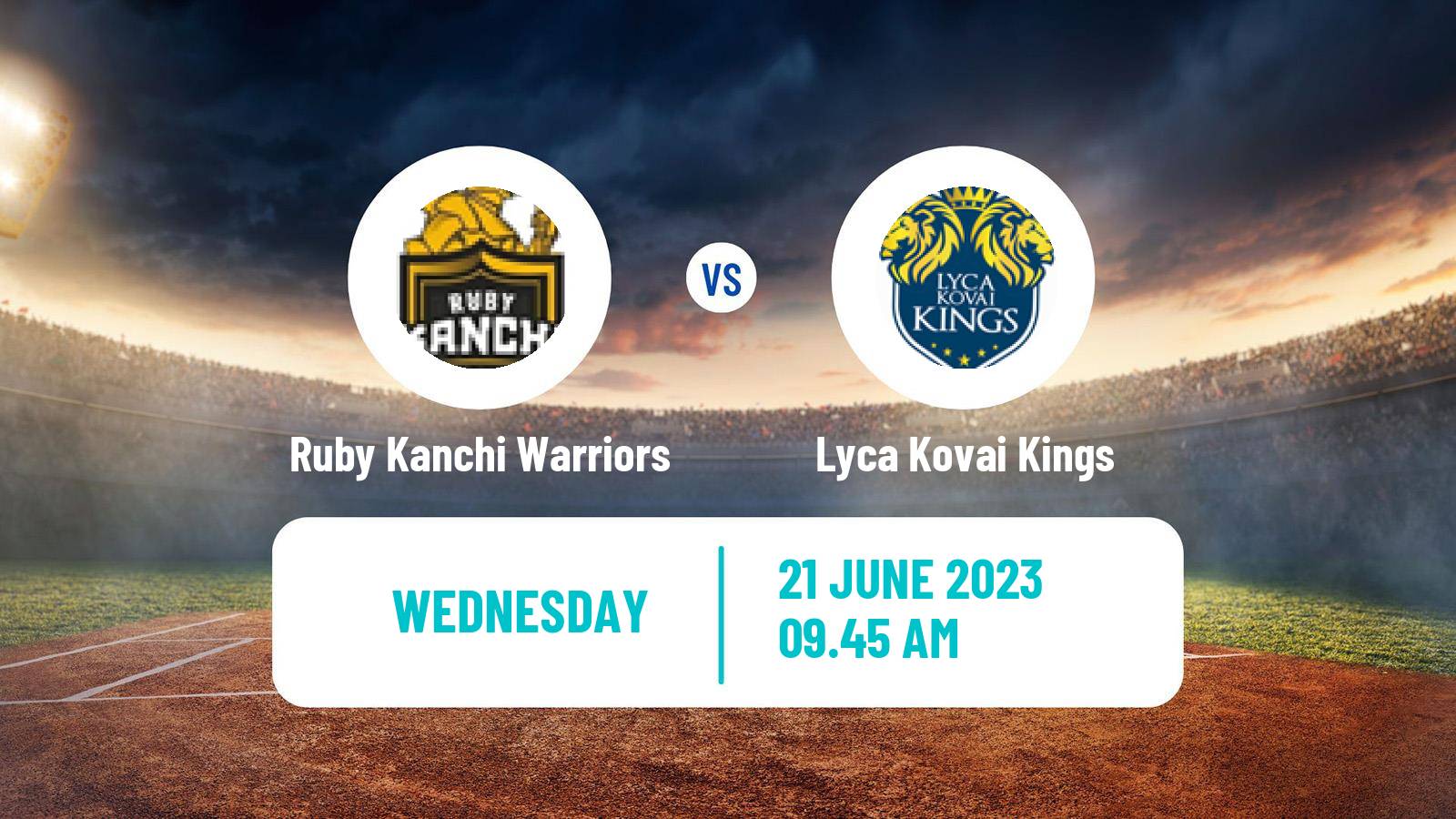 Cricket Tamil Nadu Premier League Ruby Kanchi Warriors - Lyca Kovai Kings