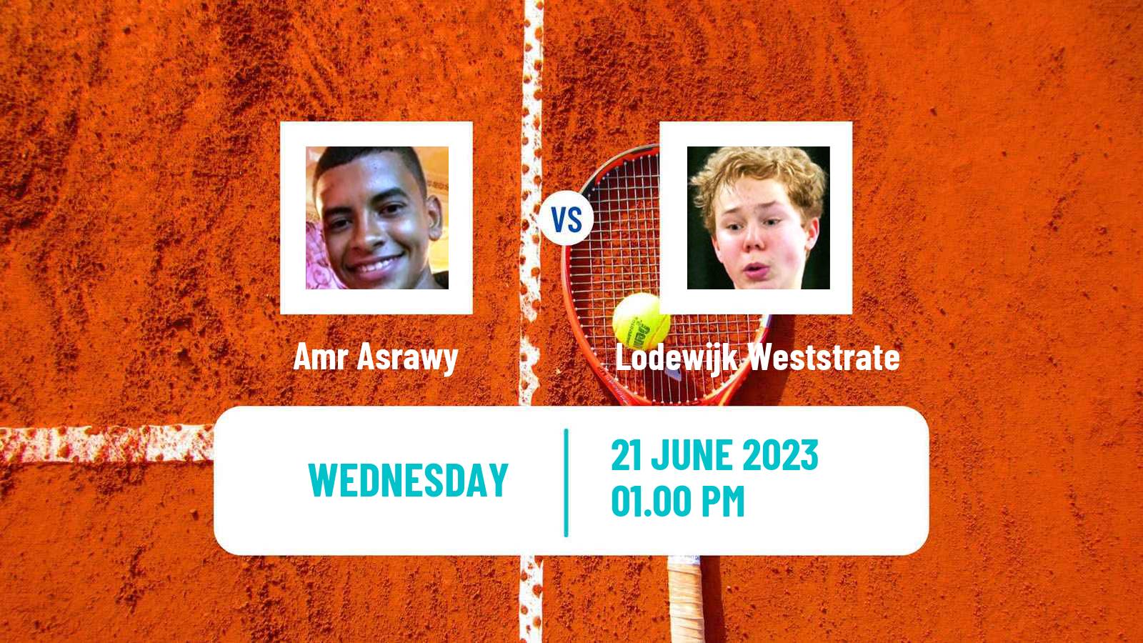 Tennis ITF M15 Saarlouis Men Amr Asrawy - Lodewijk Weststrate