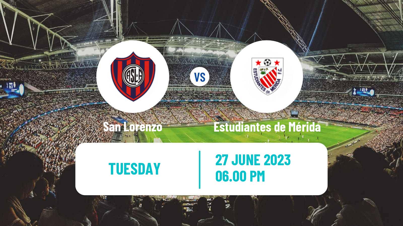 Soccer Copa Sudamericana San Lorenzo - Estudiantes de Mérida