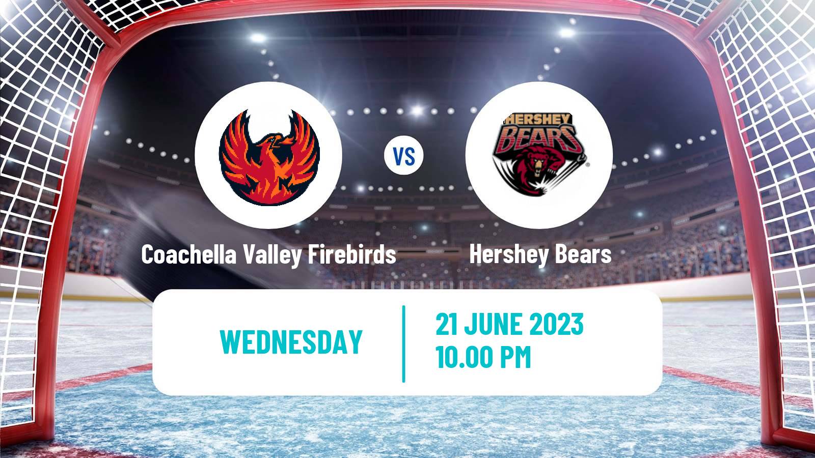Hockey AHL Coachella Valley Firebirds - Hershey Bears