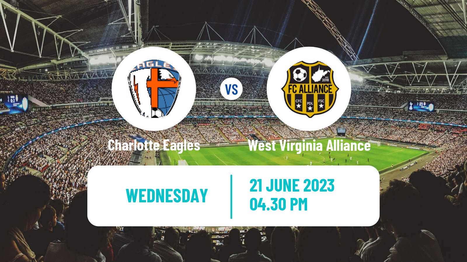 Soccer USL League Two Charlotte Eagles - West Virginia Alliance
