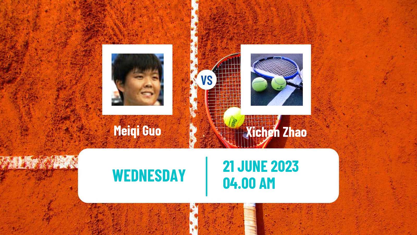 Tennis ITF W15 Tianjin 2 Women Meiqi Guo - Xichen Zhao