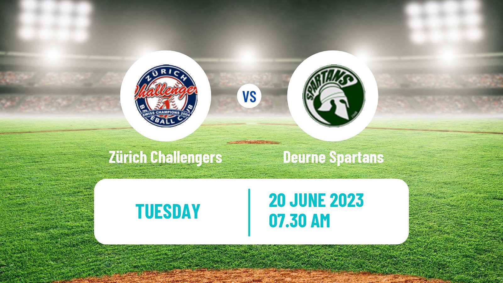 Baseball  Federations Cup Baseball Zürich Challengers - Deurne Spartans