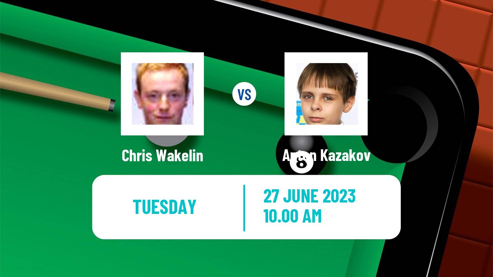 Snooker Championship League Chris Wakelin - Anton Kazakov