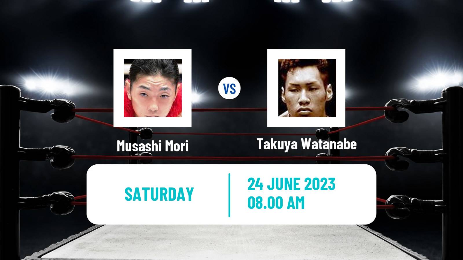 Boxing Super Featherweight Opbf Title Men Musashi Mori - Takuya Watanabe