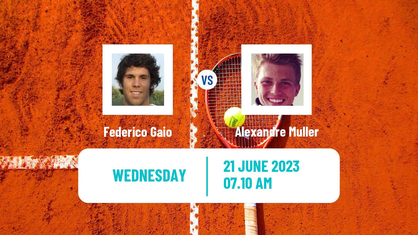 Tennis Parma Challenger Men Federico Gaio - Alexandre Muller