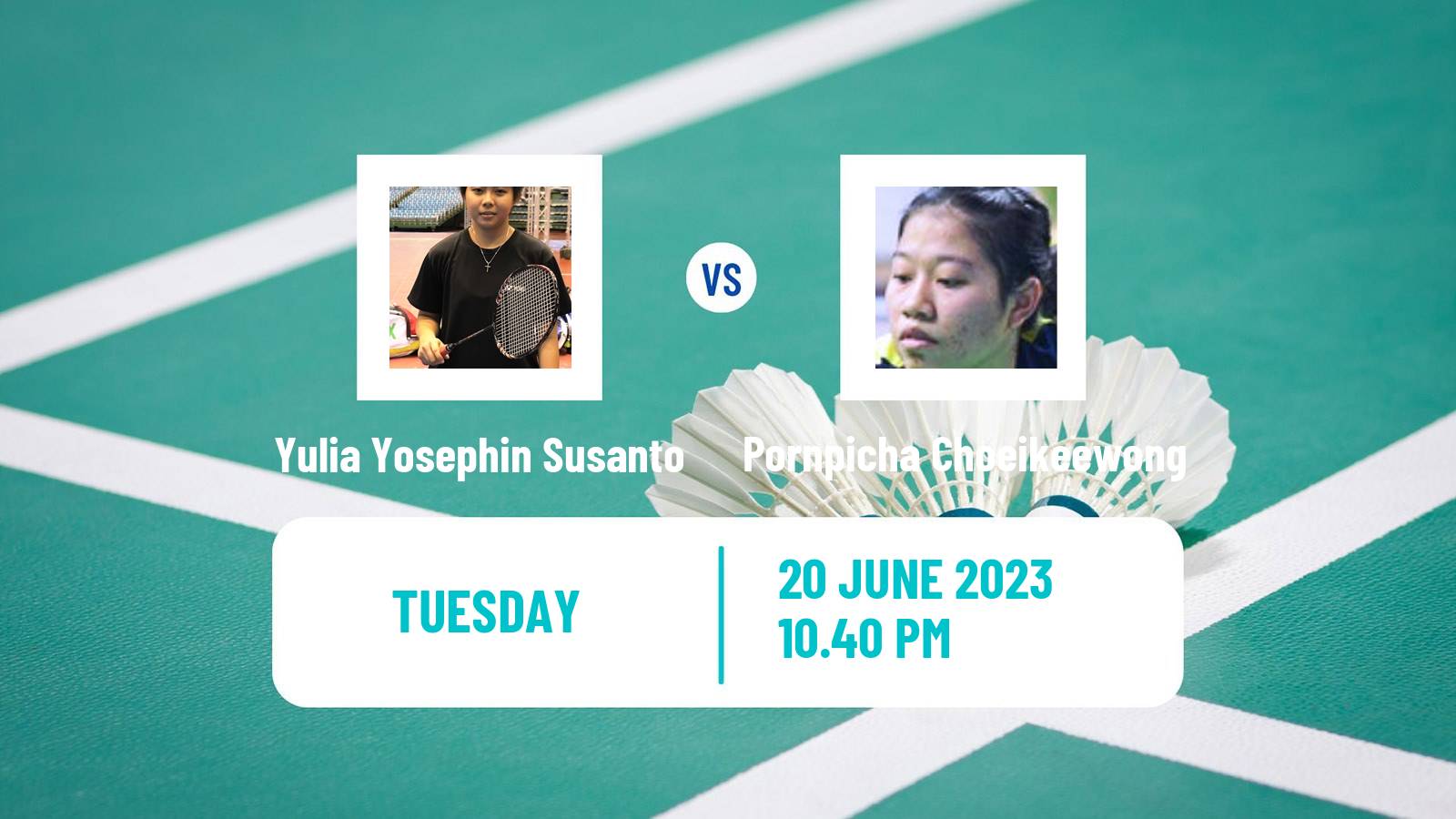 Badminton BWF World Tour Chinese Taipei Open Women Yulia Yosephin Susanto - Pornpicha Choeikeewong