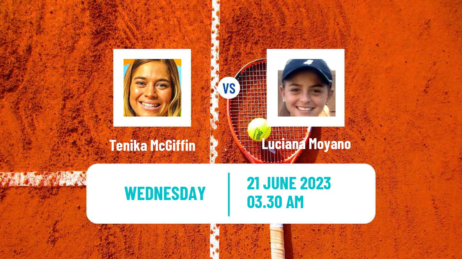 Tennis ITF W15 Gdansk Women Tenika McGiffin - Luciana Moyano