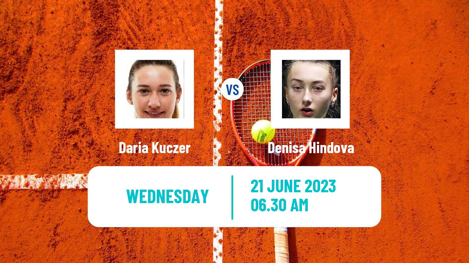 Tennis ITF W15 Gdansk Women Daria Kuczer - Denisa Hindova