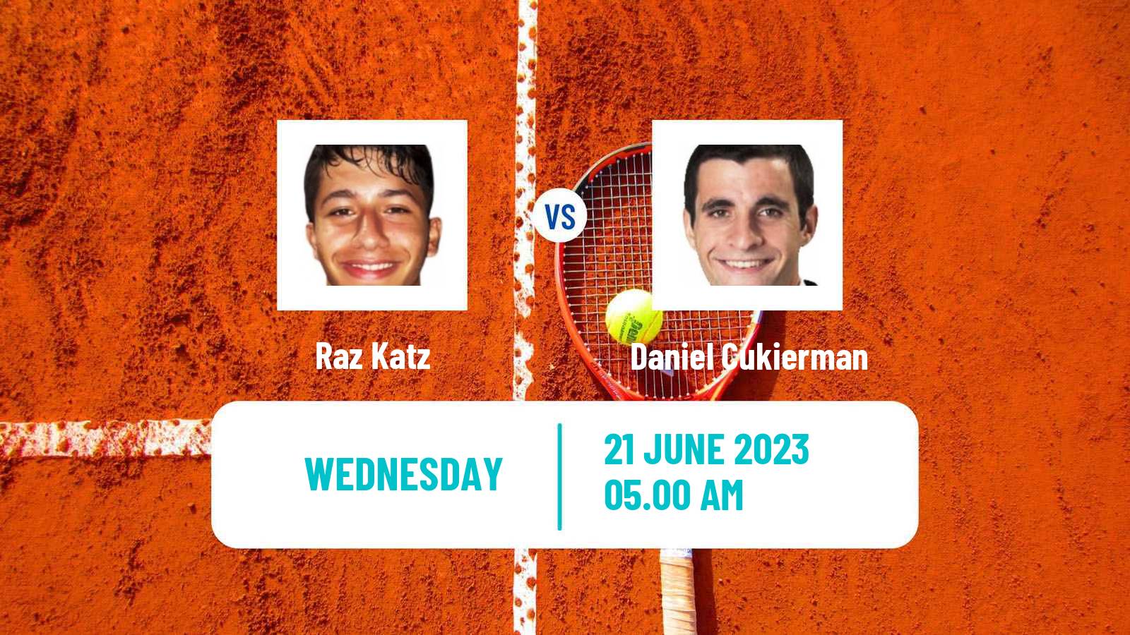 Tennis ITF M25 Netanya Men Raz Katz - Daniel Cukierman