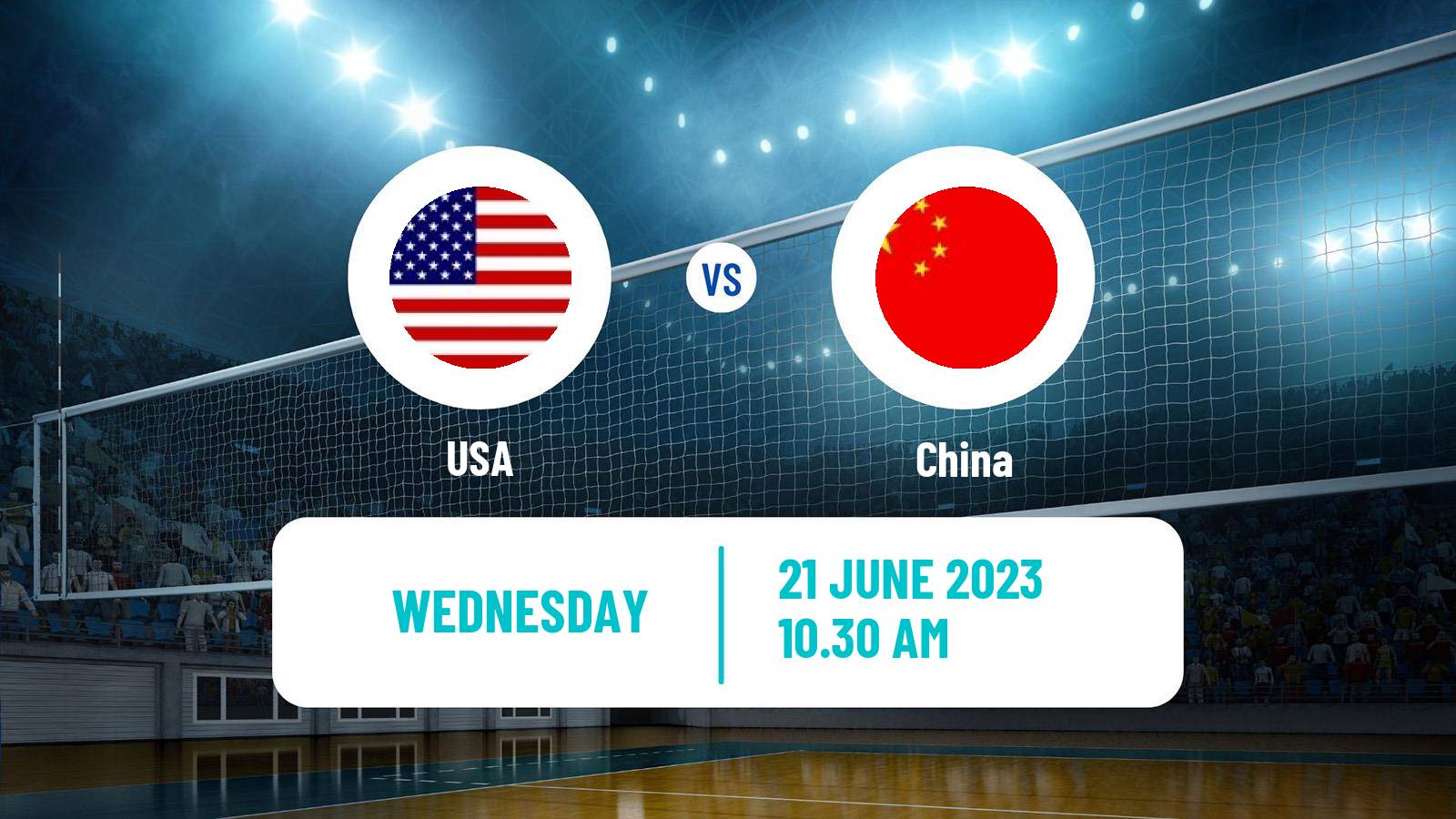 Volleyball Nations League Volleyball USA - China