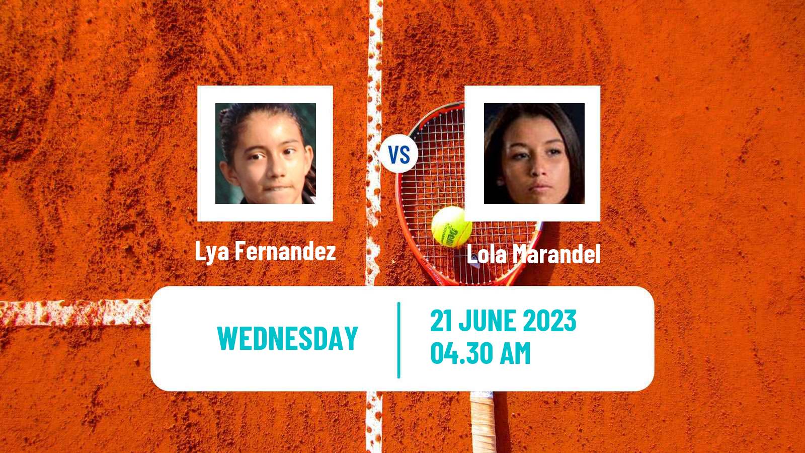 Tennis ITF W15 Monastir 20 Women Lya Fernandez - Lola Marandel