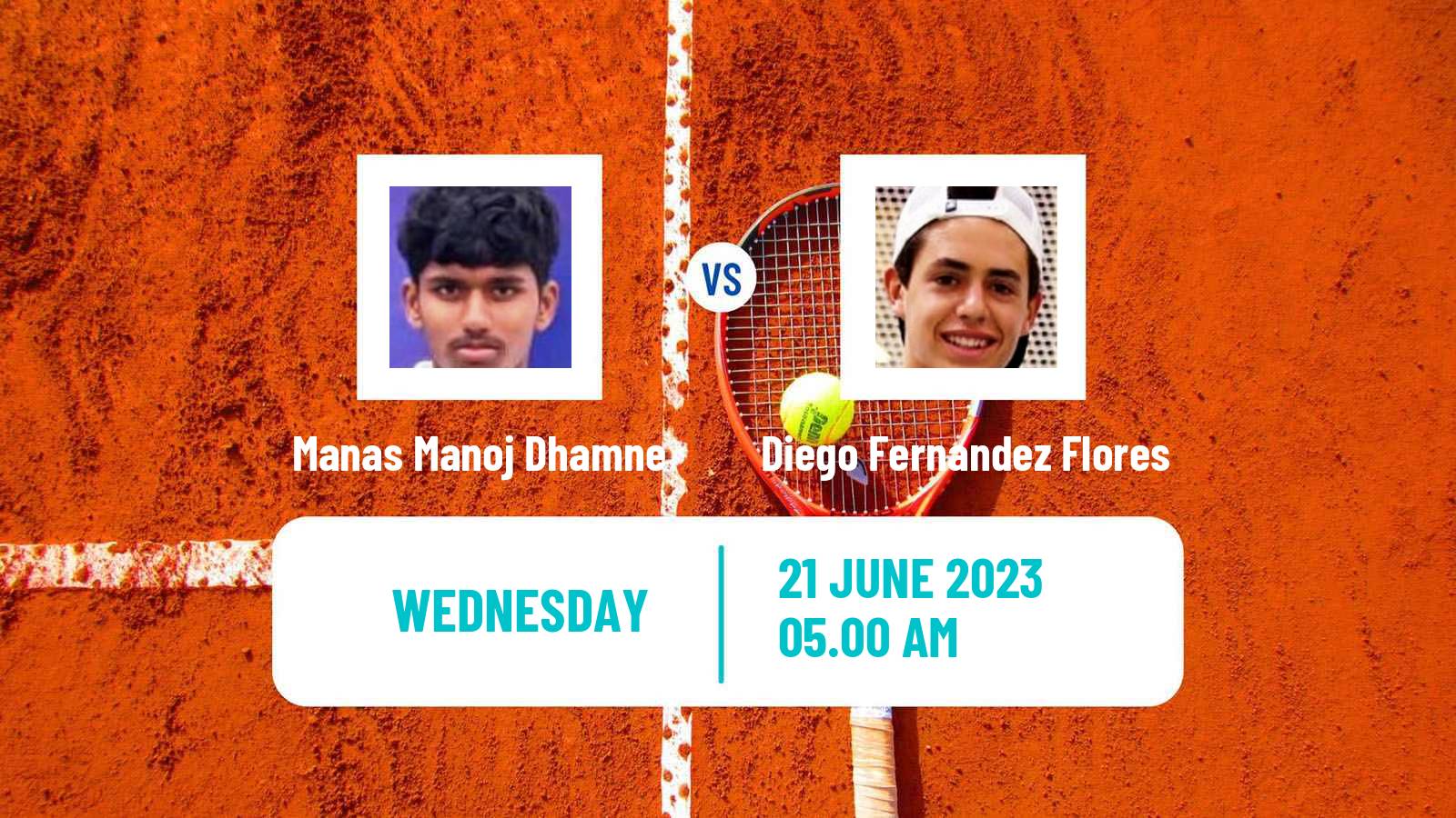 Tennis ITF M15 Casablanca Men Manas Manoj Dhamne - Diego Fernandez Flores