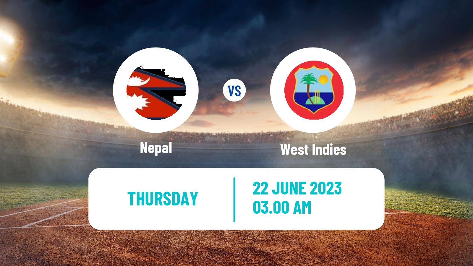 Cricket ICC World Cup Nepal - West Indies