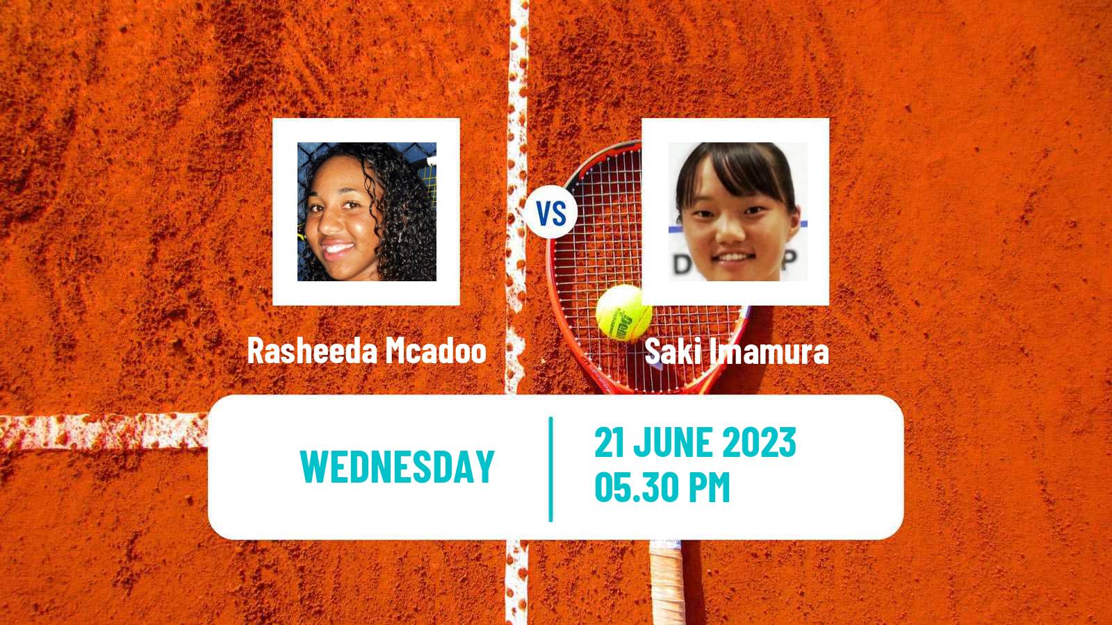 Tennis ITF W25 Wichita 2 Women Rasheeda Mcadoo - Saki Imamura