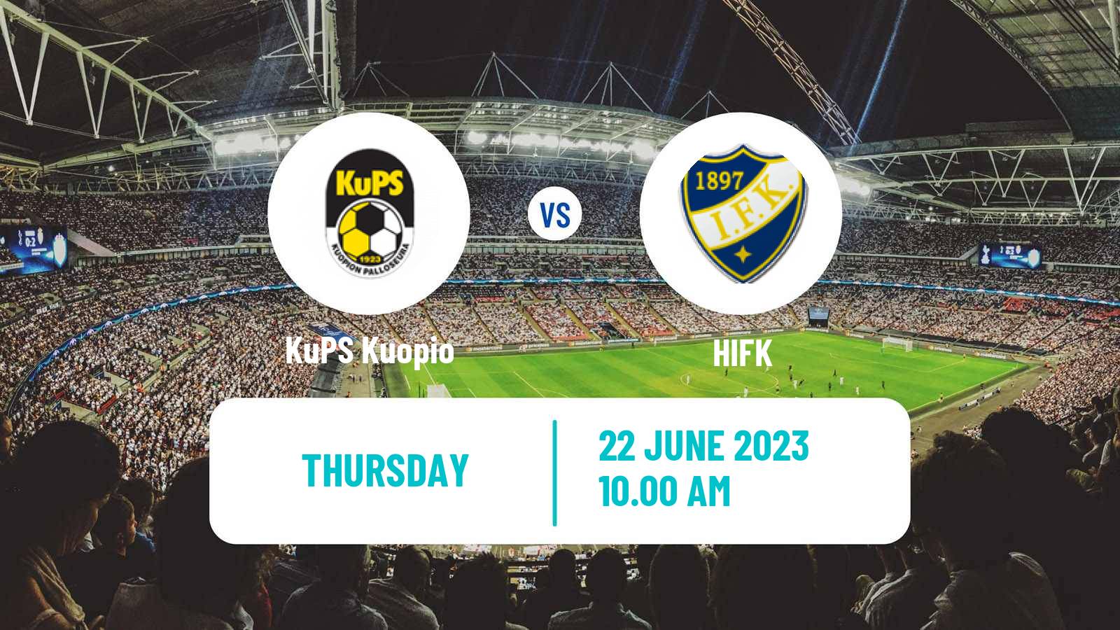 Soccer Finnish Cup KuPS Kuopio - HIFK