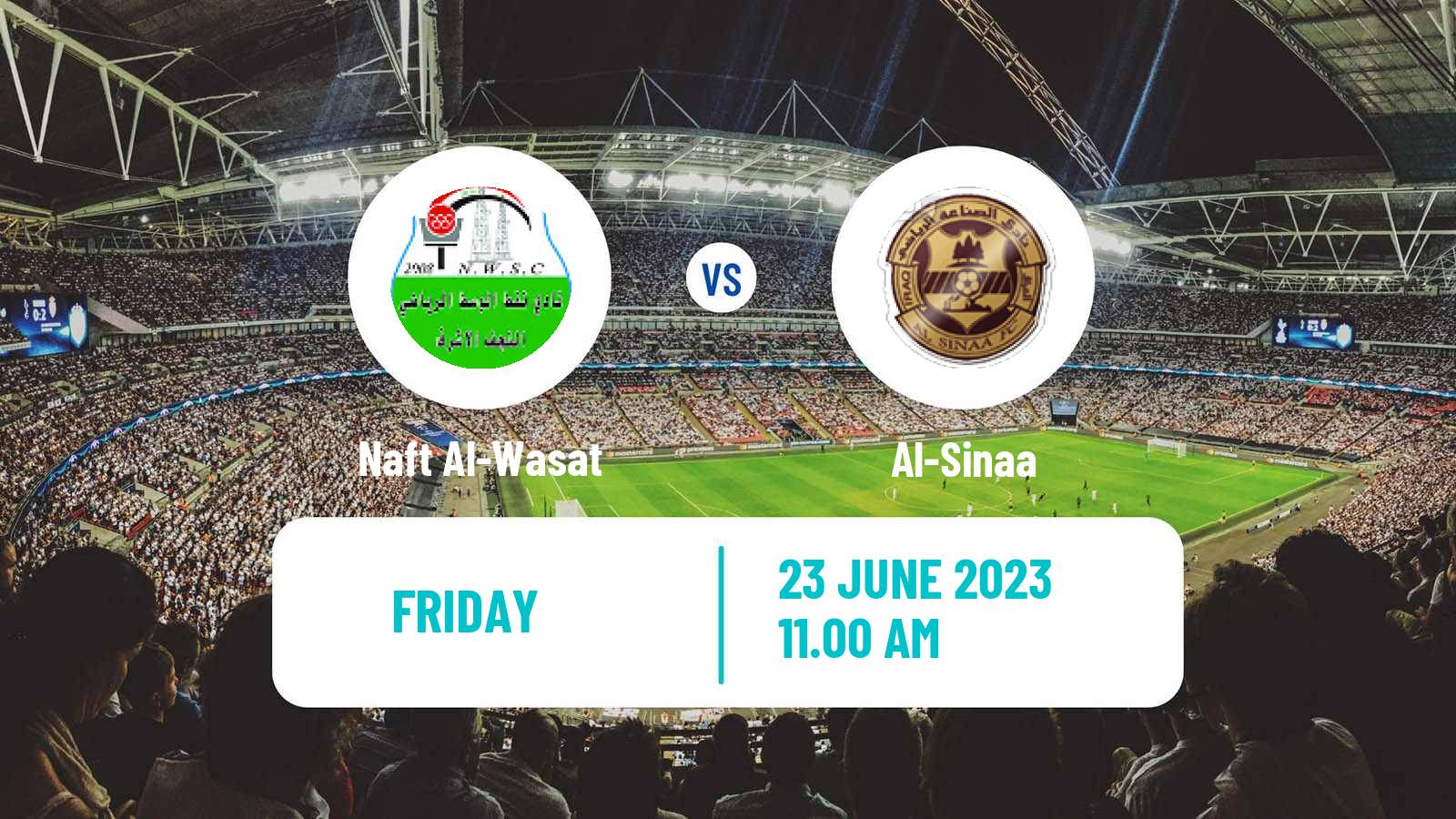 Soccer Iraqi Premier League Naft Al-Wasat - Al-Sinaa