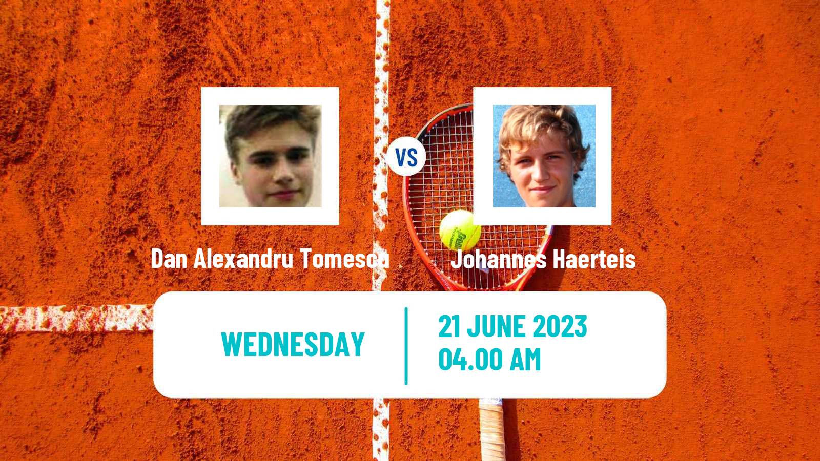 Tennis ITF M15 Cluj Napoca Men Dan Alexandru Tomescu - Johannes Haerteis